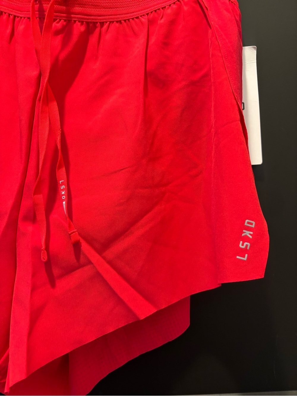 LSKD Accelerate 3" High Rise Running Short Scarlet Red Large NWT - Picture 8 of 12